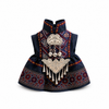 Chinese Ethnic Style Rabbit Dress, Bunny Clothes with Embroidered Trim, Festival Pet Costume - alternate product view