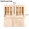 Wooden Rabbit Hay Feeder Standing Rack