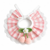 Cherry Gingham Bunny Bib Collar for Photos - BunnySelect