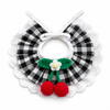 Cherry Gingham Bunny Bib Collar for Photos - BunnySelect