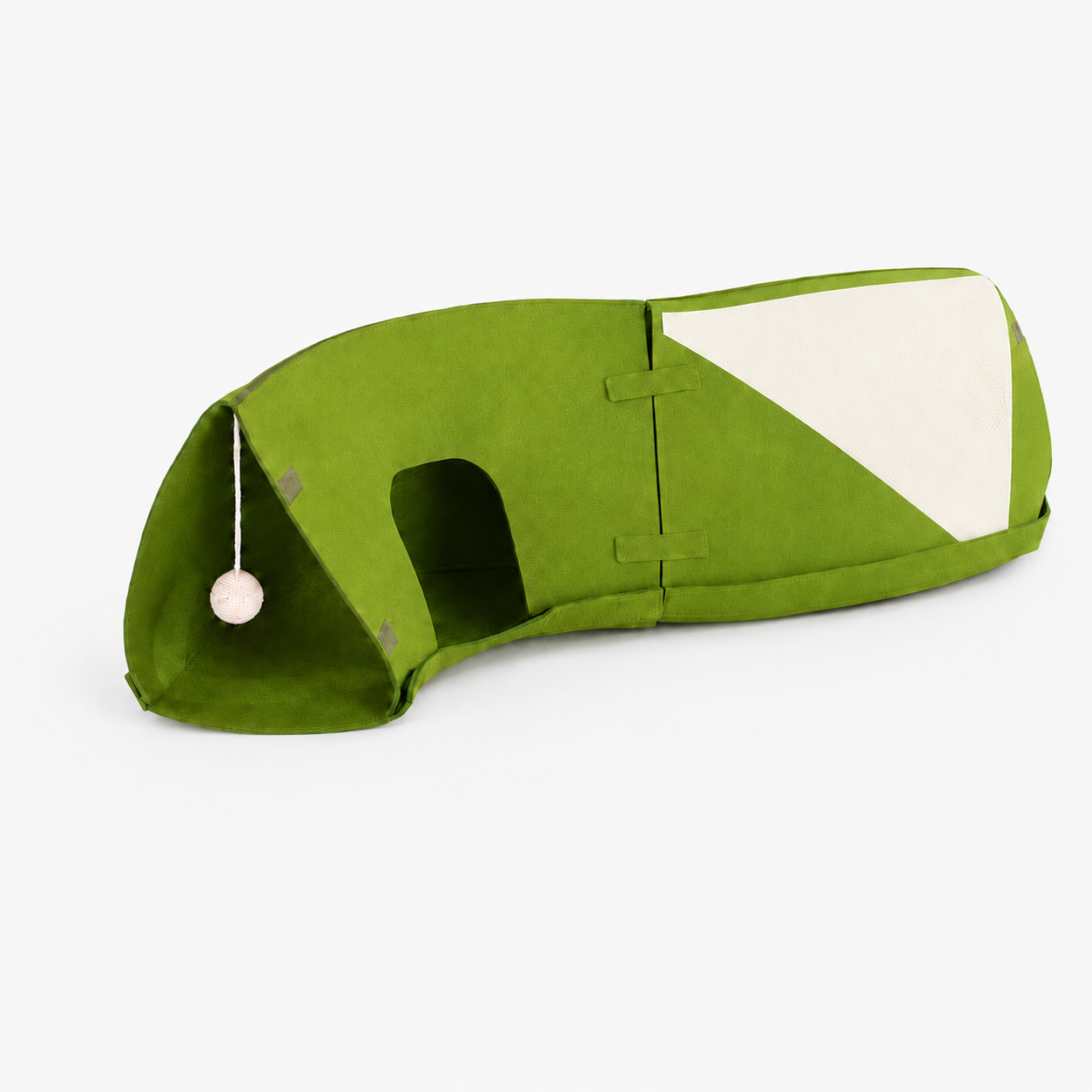 Modular felt bunny tunnel toy for rabbit hiding, exploring and daily play