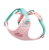 Pink soft mesh escape-proof rabbit harness and leash set for small pet bunnies
