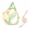 Plaid Rabbit Harness Vest for Walking, Pink Bow - product view 17