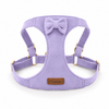 Soft Faux Suede Rabbit Harness Set with Bow | Adjustable Leash for Small Pets