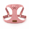 Soft Faux Suede Rabbit Harness Set with Bow | Adjustable Leash for Small Pets