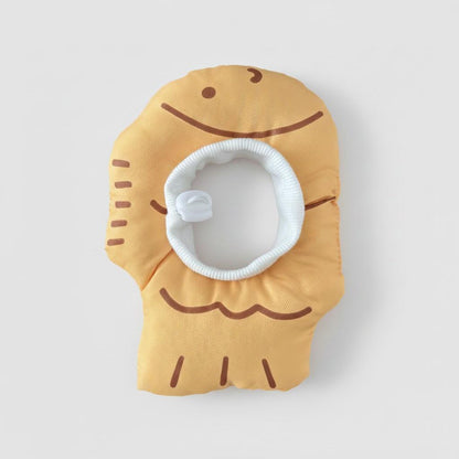 Cute Taiyaki Rabbit Recovery Collar – Soft Adjustable Elizabeth Cone for Bunnies & Small Pets – Water-Resistant & Lightweight