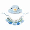 Crochet Pet Birthday Hat and Bib Set, Small Pet Party Decoration Accessories for Bunny