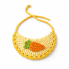 Striped rabbit dress and crochet flower hat outfit set for supervised bunny photos