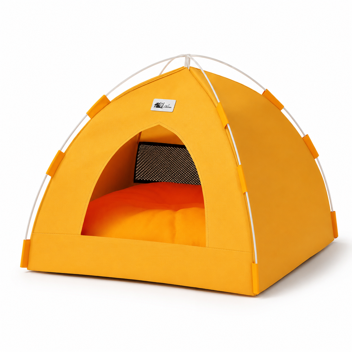 Yellow rabbit tent hideout with matching soft cushion
